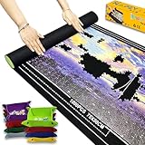 Napzy Puzzlematte mit farbiger Box, 8 Sortiertabletts für bis zu 1500 Puzzles, mattes Rollup, 115,8...