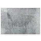 Navaris Magnettafel - 40 x 60 cm Groß - Graues Design Holz Magnet Board für die Wand - Memoboard...
