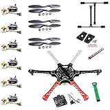 QWinOut F550 Flugzeugzelle RC-Hexacopter Drohne SELBERMACHEN PNF Demontage Combo Set (Keine Batterie...