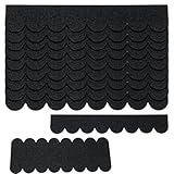 53stk Dachpappe für Vogelhaus Wasserdicht Dachschindeln Selbstklebend Mini Dachschindeln für...