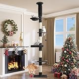 YITAHOME Kratzbaum vom Boden bis zur Decke, 5-stöckig, Katzenkletter-Aktivitätszentrum,...