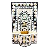 Marrakesch Gartenbrunnen Zimmerbrunnen aus original marokkanische Mosaik 78 cm Gross | Brunnen als...