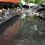 Premium Teichfolie - 5x10m HDPE Membran für Fischteiche, Wasserfälle & Springbrunnen - Wasserdicht...