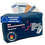 HierBeiDir Erste Hilfe Motorrad-Verbandtasche - nach aktueller Norm 2024/2025 DIN 13167 (StVO...