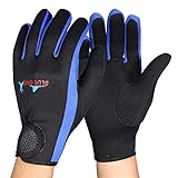 VGEBY 1 Paar Tauchen Handschuhe Neopren Schnorcheln Kajak Surfen Wassersport Handschuhe(Black Blue...