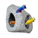 SpringSmart Aquarium-Versteck, Felsenhöhle für Wassertiere zum Züchten, Spielen und Ausruhen,...