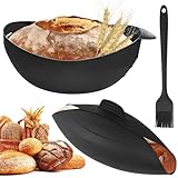 KATIMI 2 Stück 3 in 1 Brotbackform Silikon 30cm, Silikon Brotbackform mit Silikonpinsel,...