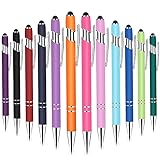 Kugelschreiber mit Touchpen 12 Stück Stylus Eingabestift Stift 2 in 1 Kapazitive Stylus Stifte...
