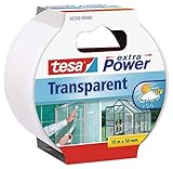 tesa extra Power Reparaturband transparent, selbstklebend, für Haushaltsreparaturen, 10m x 50mm