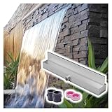 Wasserfall-Spillway Box für Terrasse, Garten, bündiges Design, verbessert Wasserspiele im Freien
