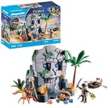 PLAYMOBIL Pirates 71531 Totenkopfinsel, spannungsgeladenes Abenteuer auf der Kristallschädel-Insel,...