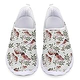 Kuiaobaty Damen-Turnschuhe, Netzstoff, zum Reinschlüpfen, niedlicher Corgi-Schmetterling,...