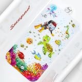Secopad Antirutschmatte Badewanne Baby, 70x38 cm Badewannenmatte rutschfest Kinder, Badematte Kinder...