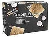 Kreul 99410 - Golden Elegance Vergolden mit Blattmetall, Anlegemilch, Überzugslack, Pinseln, zum...