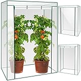 Mini-Gewächshaus Balkon Terrasse Garten Treibhaus 150 x 103 x 52 cm Platzsparend Transparent Grün...