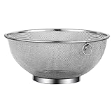 CLISPEED Feinmaschiges Küchensieb Multifunktionaler Filter Abtropfsieb für Reis Gemüse und...