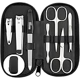 Maniküre Set Solingen - Vergleichssieger mit Top Preis/Leistung - Echt Leder Etui handlich und...