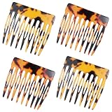 Bewudy 4 Stück Haarkamm Zum Stecken, Französische Seitenkämme Mini Steckkamm Haare Französische...