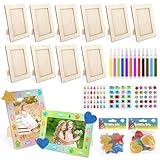 TOSAVGA Bilderrahmen Set, 10 Stück Bilderrahmen Holz, 20x15cm holzbilderrahmen/DIY Bastelsets für...
