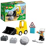 LEGO 10930 DUPLO Radlader, Spielzeug-Set mit Baufahrzeug für Kleinkinder ab 2 Jahren, Förderung...