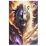 Tiger Holzpuzzle 1000 Teile,Puzzles Für Erwachsene, Impossible Puzzle, Geschicklichkeitsspiel Für...