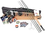 MAXIMUMCATCH Premier Fliegenrute und Avid Rolle Combo komplete 9' Fliegenfischen Outfit mit...