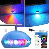 Poolbeleuchtung unterwasser:18W RGB Smart LED Teichbeleuchtung mit APP & Fernbedienung, 12V Pool...