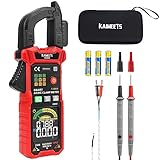 KAIWEETS KC602 Intelligente Stromzange, Strommessgerät AC/DC-Strom:0-600A, Zangenmultimeter mit...