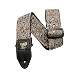 Ernie Ball Jacquard-Gitarrengurt - Gold & Black Paisley