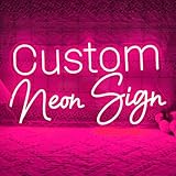 KOPLYEM Neon Schild Personalisiert Neon Sign Personalisiert, Anpassbar für Wanddekoration, Bar,...