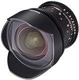 Samyang 14/3,1 Objektiv Video DSLR II Canon EF manueller Fokus Videoobjektiv 0,8 Zahnkranz Gear,...