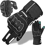 WESTWOOD FOX Motorrad Motorradhandschuhe Thinsulate Wasserdichte Handschuhe Winter Thermo Herren...