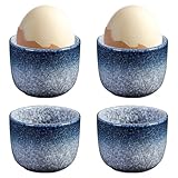 BAIFULAI Eierbecher Porzellan, 4er Eierbecher Set aus Keramik, Durchm 5cm, Höhe 4,8 cm,...