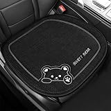 Auto Sitzauflagen aus Reinem Leinen, 50 x 50cm Sitzauflagen Vordersitze, Autositz Auflage mit...