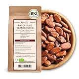 Kamelur 1kg BIO Criollo Kakaobohnen - Rohkost - ganze Kakao Bohnen nicht geröstet, vegan und ohne...