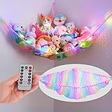 Unicorn Castle Stofftier-Hängematte für Kinder, Tieraufbewahrung mit leichtem...