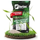 Fertex® Rasendünger 25 kg – NPK 15-15-15 für Frühjahr, Sommer & Herbst | Langzeitdünger...