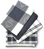 LivinEase Geschirrtücher - Küchentücher aus 100% Baumwolle - 5er-Pack Saugfähiges Set 70 x 50...