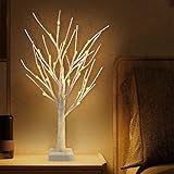 NLNEY LED Lichterbaum Lichterzweige for Innen 60cm LED Baum Lichter 24LEDs Warmweißes Zweiglicht...