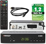RED OPTICUM HD Sat Receiver für Satellitenschüssel mit Aufnahmefunktion, AAC-LC Audio, PVR, HDMI,...