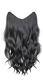 Langer, gewellter Haaraufsatz für Damen, geschichtet, lockig, sieht natürlich aus, Haarteile für...