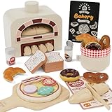Lehoo Castle Kinderküche Zubehör Holz, Spielküche Zubehör, Pizza Kinderküche, Backset für...