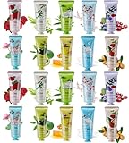 Loppdece 20 Stück Handcreme Set, Mini Handcreme, 10 Duftende Feuchtigkeitsspendend Handcreme für...