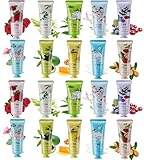 Loppdece 20 Stück Handcreme Set, Mini Handcreme, 10 Duftende Feuchtigkeitsspendend Handcreme für...