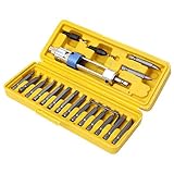 20x Schraubendreher Bit Set mit Kegelsenker Bits Inbusschlüssel Bohrer Set Schnellwechsel Antrieb...