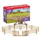 schleich 42434 Pferdekoppel mit Eingangstor, für Kinder ab 5-12 Jahren, HORSE CLUB - Zubehör