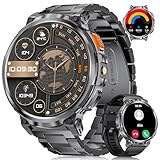 DREMAC Smartwatch Herren-1.85‘’ HD Großes Display/730 mAh Akku Sportuhr Herren mit...