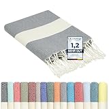furora Holiday Strandtuch groß 100x200 cm: Baumwolle, leicht lang dünn kompakt - Premium Qualität...