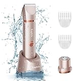 Bikini Trimmer für Frauen Schamhaare 2 in 1 Eletctric Rasierer für Frauen Wiederaufladbarer...