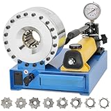 Hydraulische Crimpzange | 8 Matrizen (10 – 30 mm²) | Druck 2000 kN | CE-zertifiziert | Crimpzange...